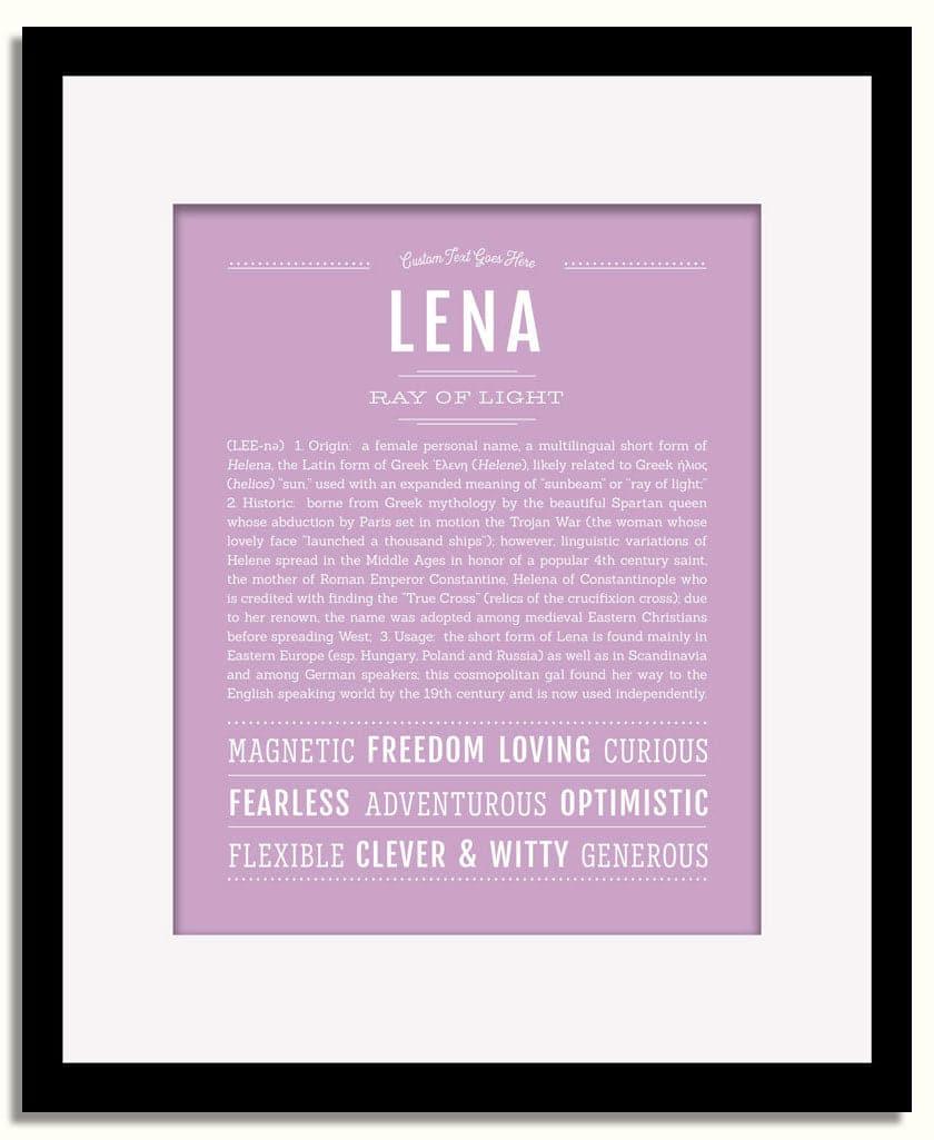 Frame Options | Lilac | Black Frame, Matted