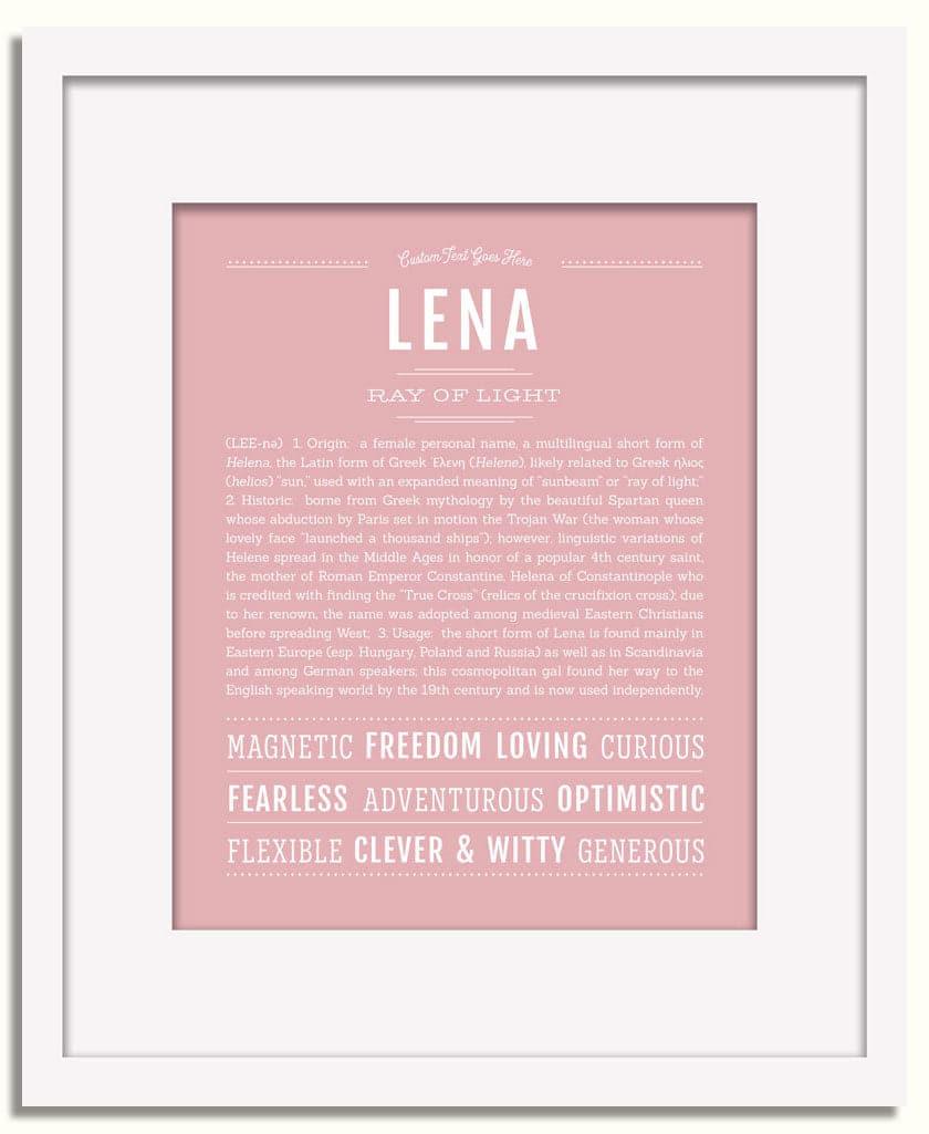 Frame Options | Dusty Rose | White Frame, Matted