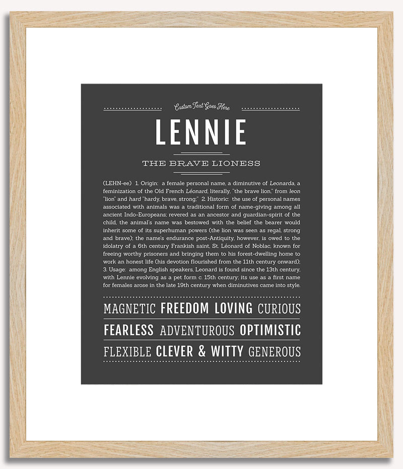 Lennie | Name Art Print