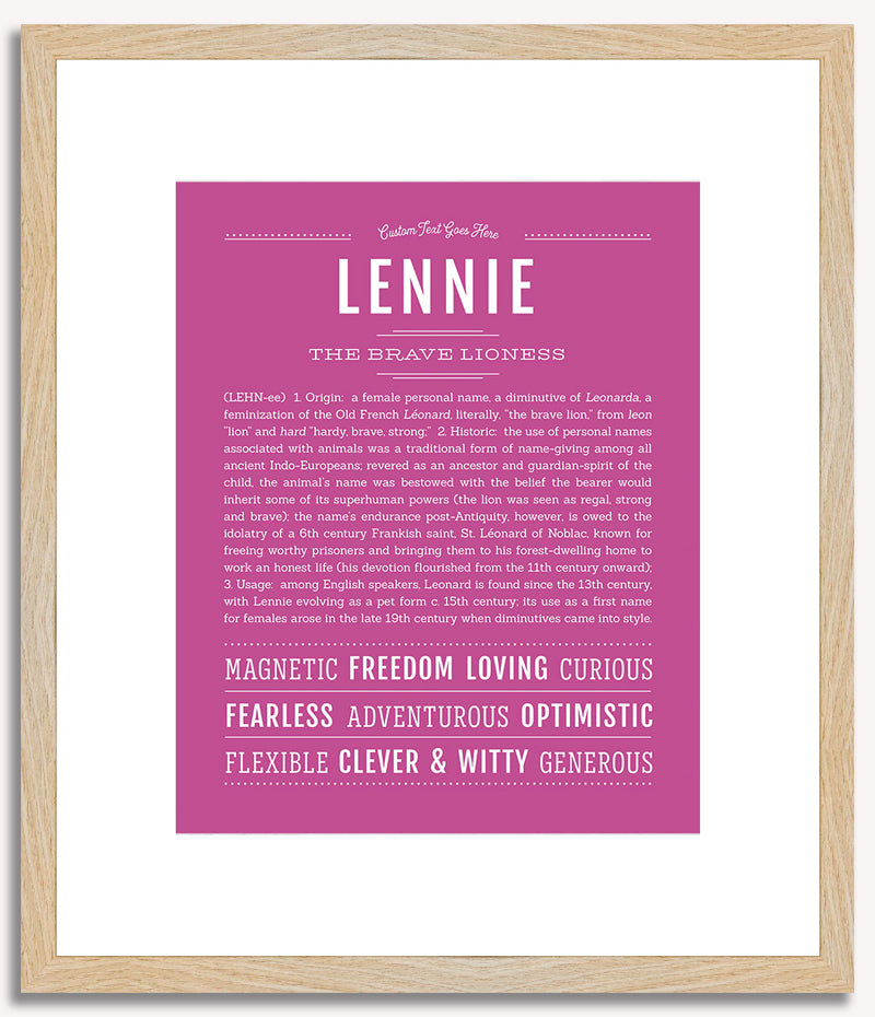 Lennie | Name Art Print