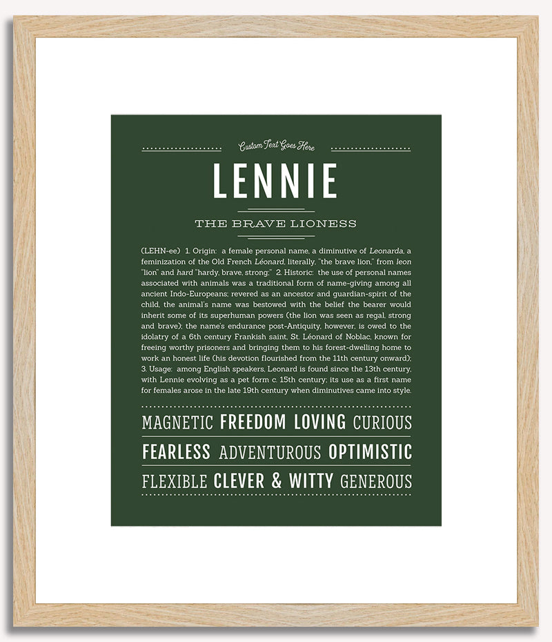 Lennie | Name Art Print