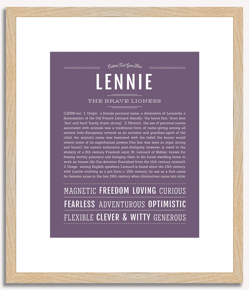 Lennie | Name Art Print