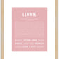 Lennie | Name Art Print