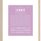 Lennie | Name Art Print