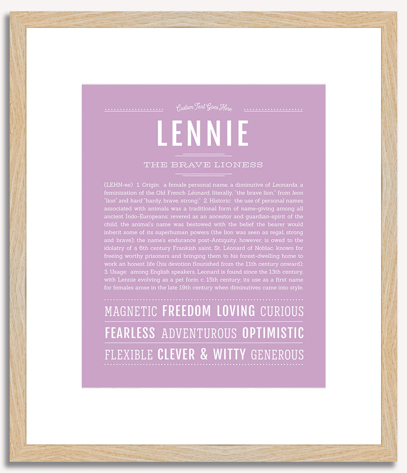 Lennie | Name Art Print