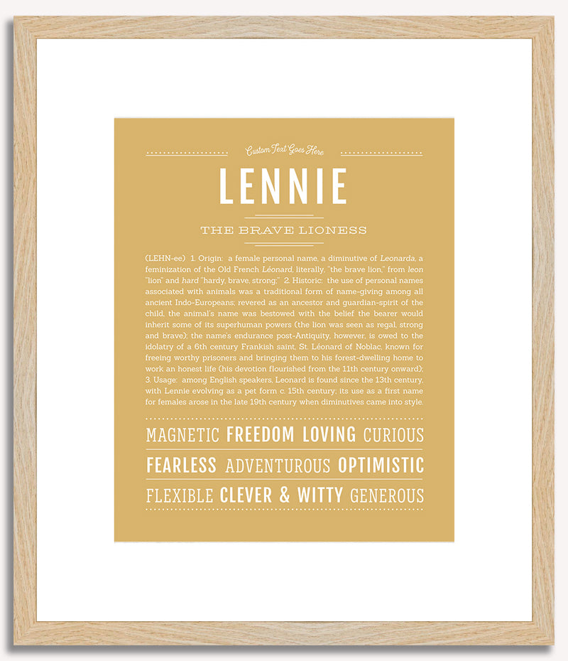 Lennie | Name Art Print