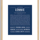 Lennie | Name Art Print