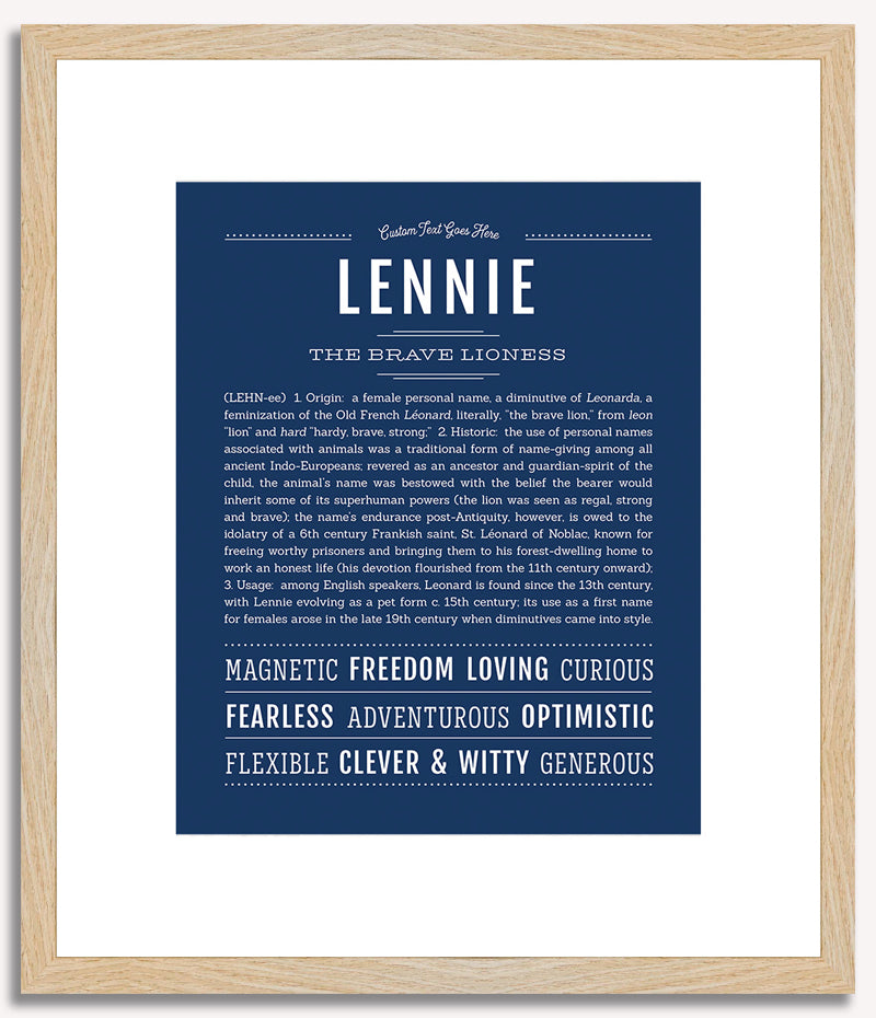 Lennie | Name Art Print