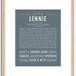 Lennie | Name Art Print