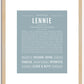 Lennie | Name Art Print