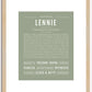 Lennie | Name Art Print