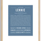 Lennie | Name Art Print