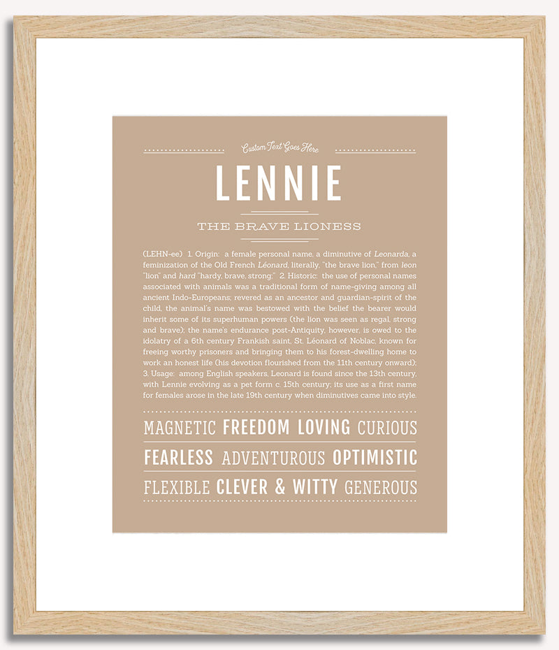 Lennie | Name Art Print