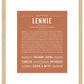 Lennie | Name Art Print