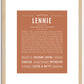 Lennie | Name Art Print