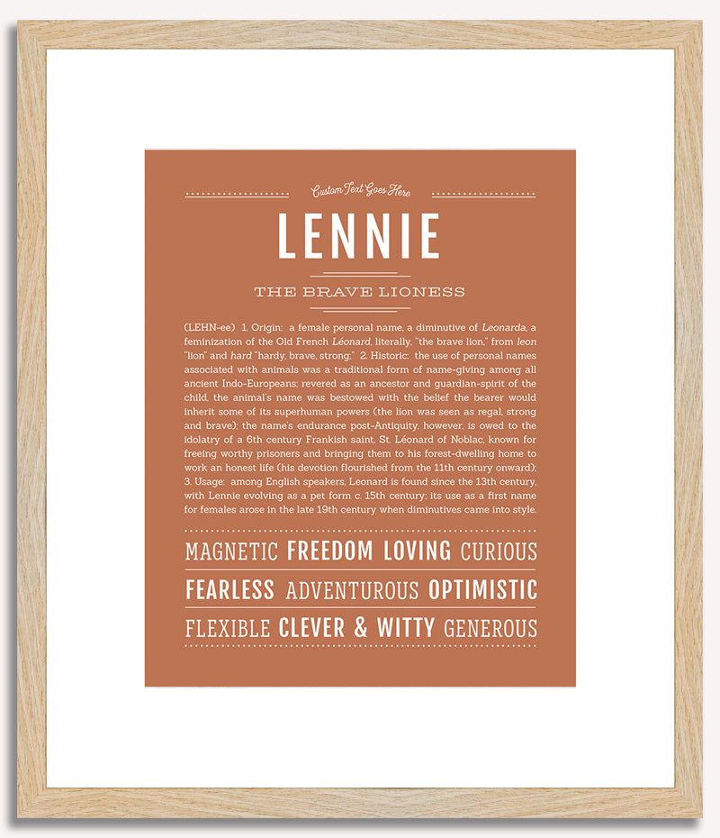 Lennie | Name Art Print