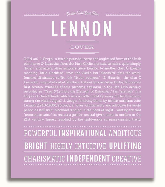 Frame Options | Lilac | No Frame