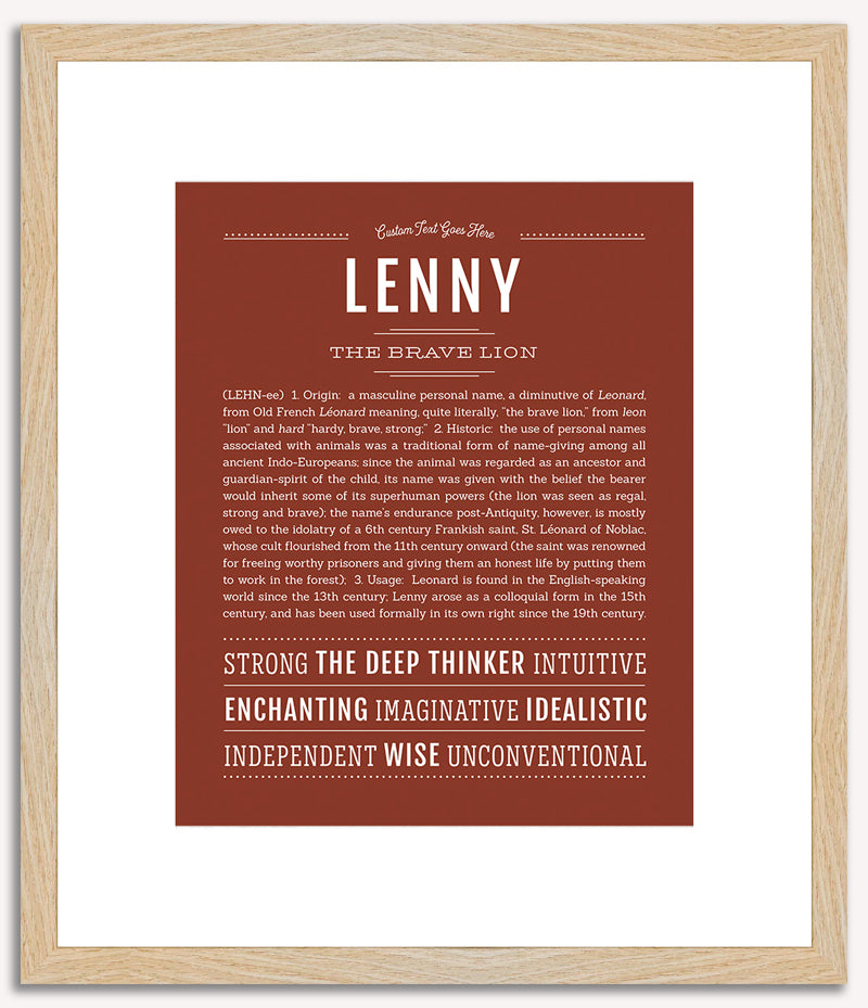 Lenny | Name Art Print