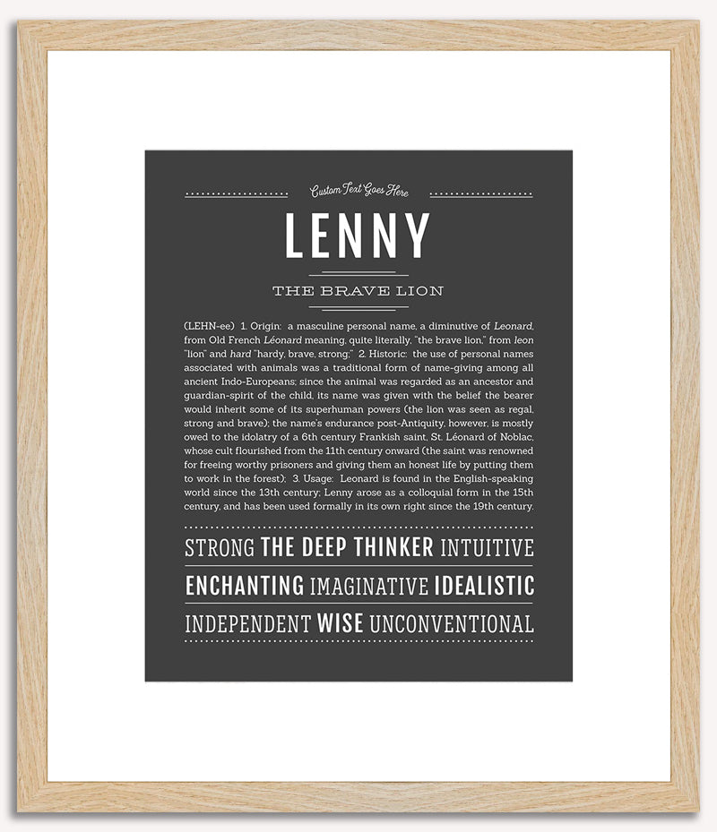 Lenny | Name Art Print