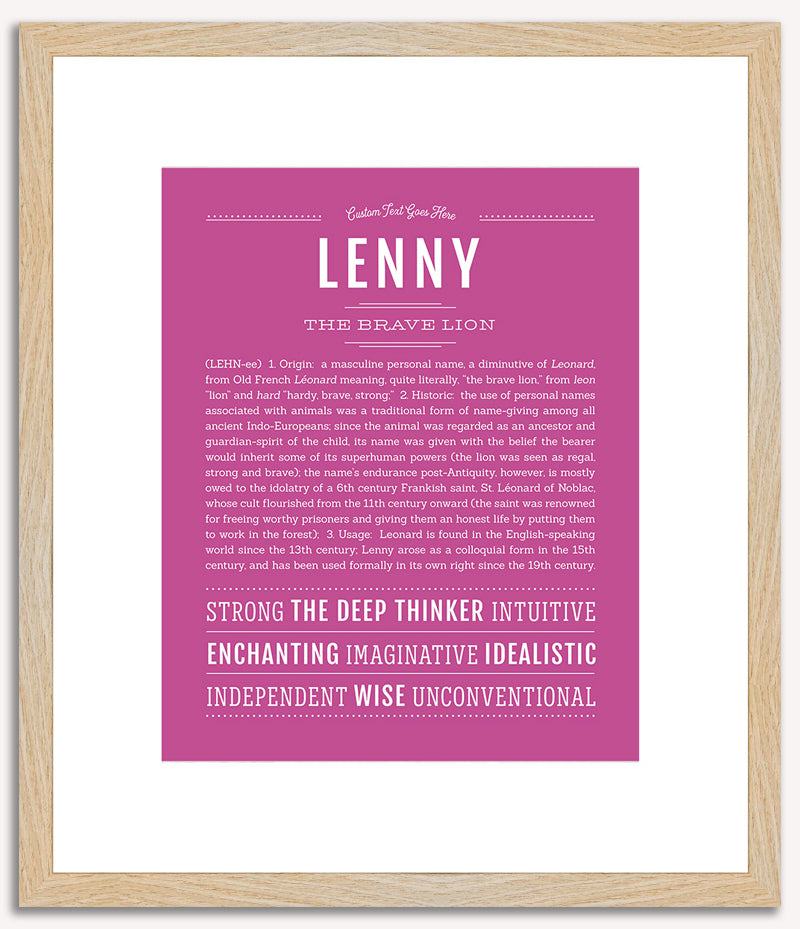 Lenny | Name Art Print