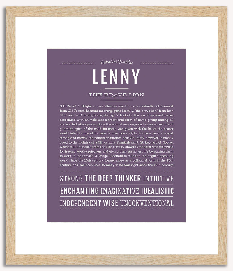 Lenny | Name Art Print