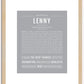 Lenny | Name Art Print