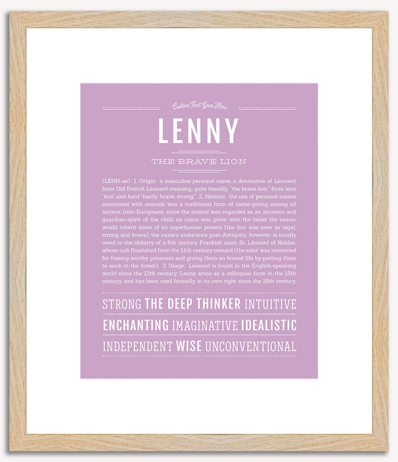 Lenny | Name Art Print