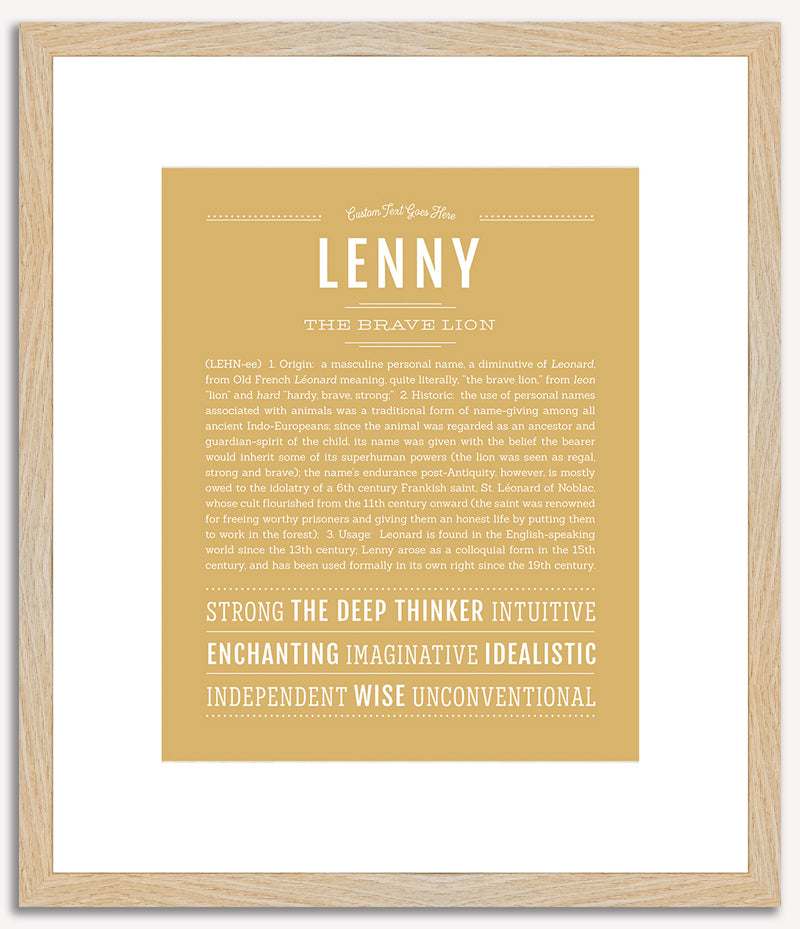 Lenny | Name Art Print