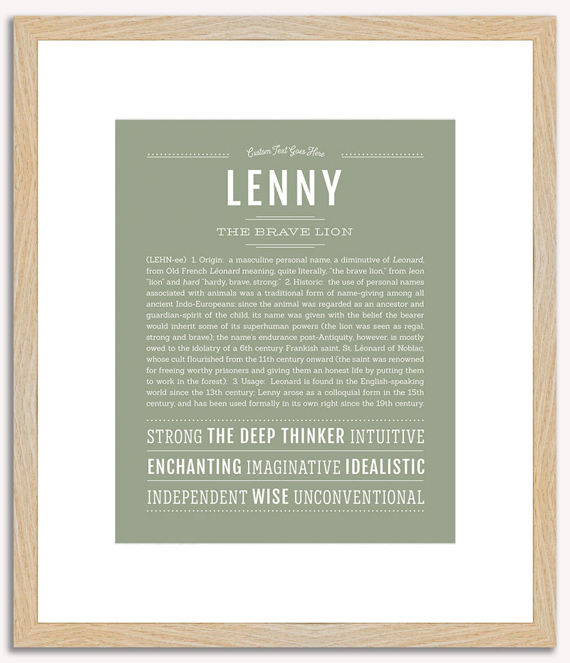 Lenny | Name Art Print