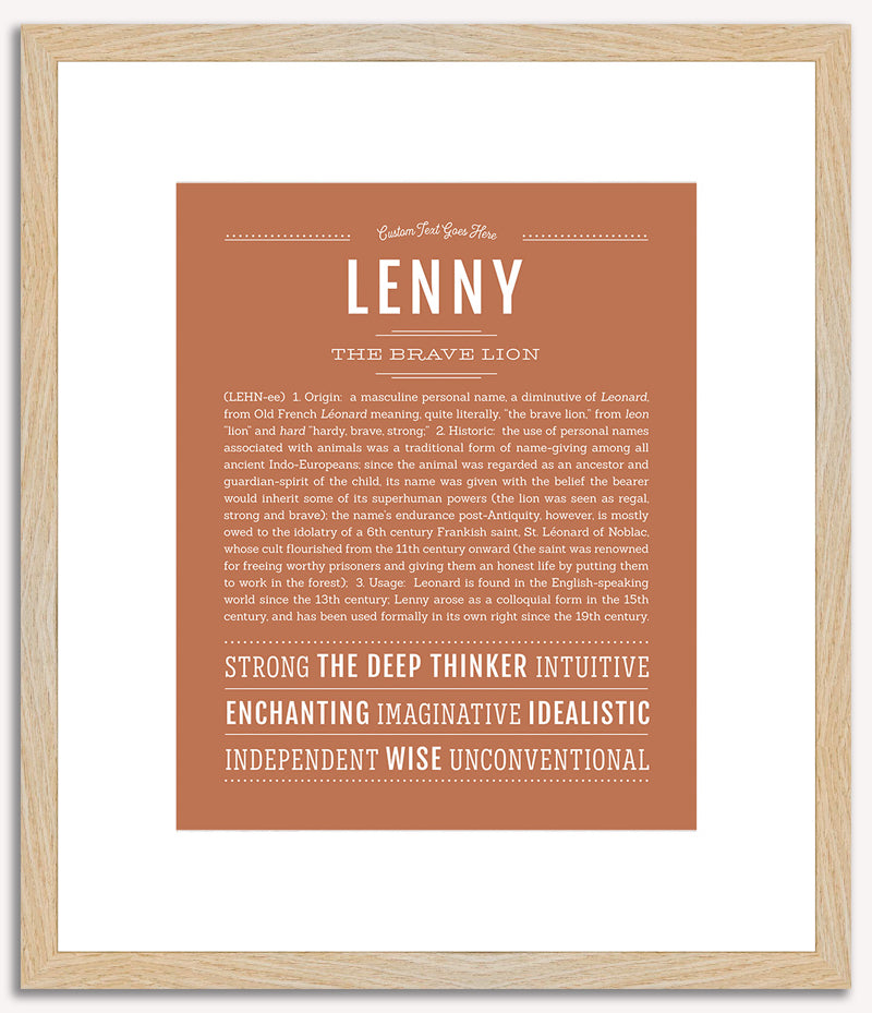 Lenny | Name Art Print