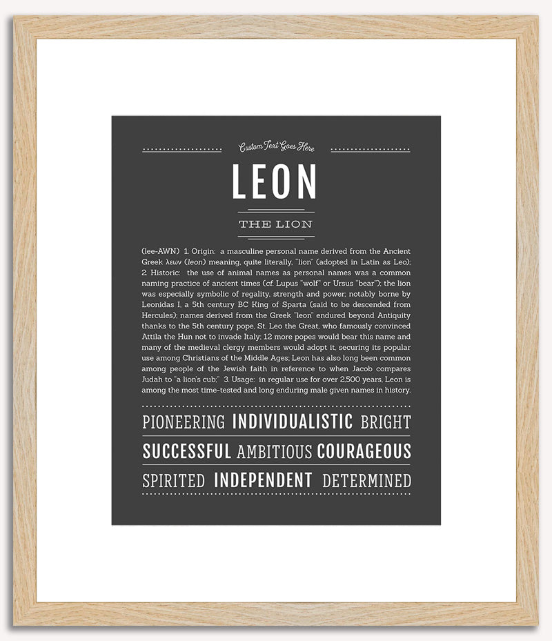 Leon | Name Art Print