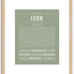 Leon | Name Art Print