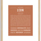 Leon | Name Art Print