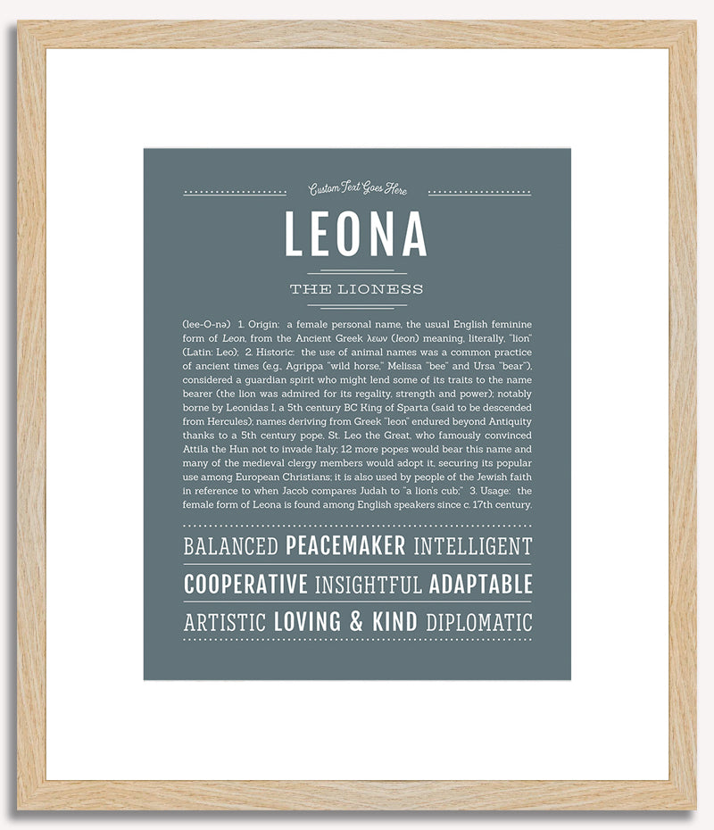 Leona | Name Art Print