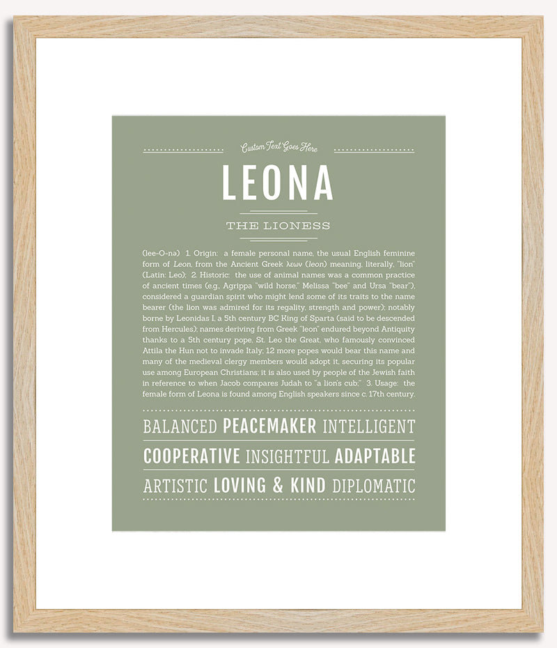 Leona | Name Art Print