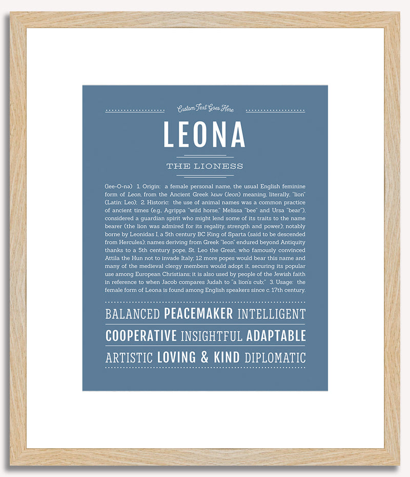 Leona | Name Art Print