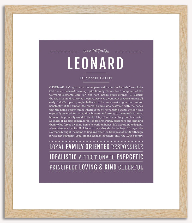 Leonard | Name Art Print