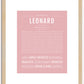 Leonard | Name Art Print