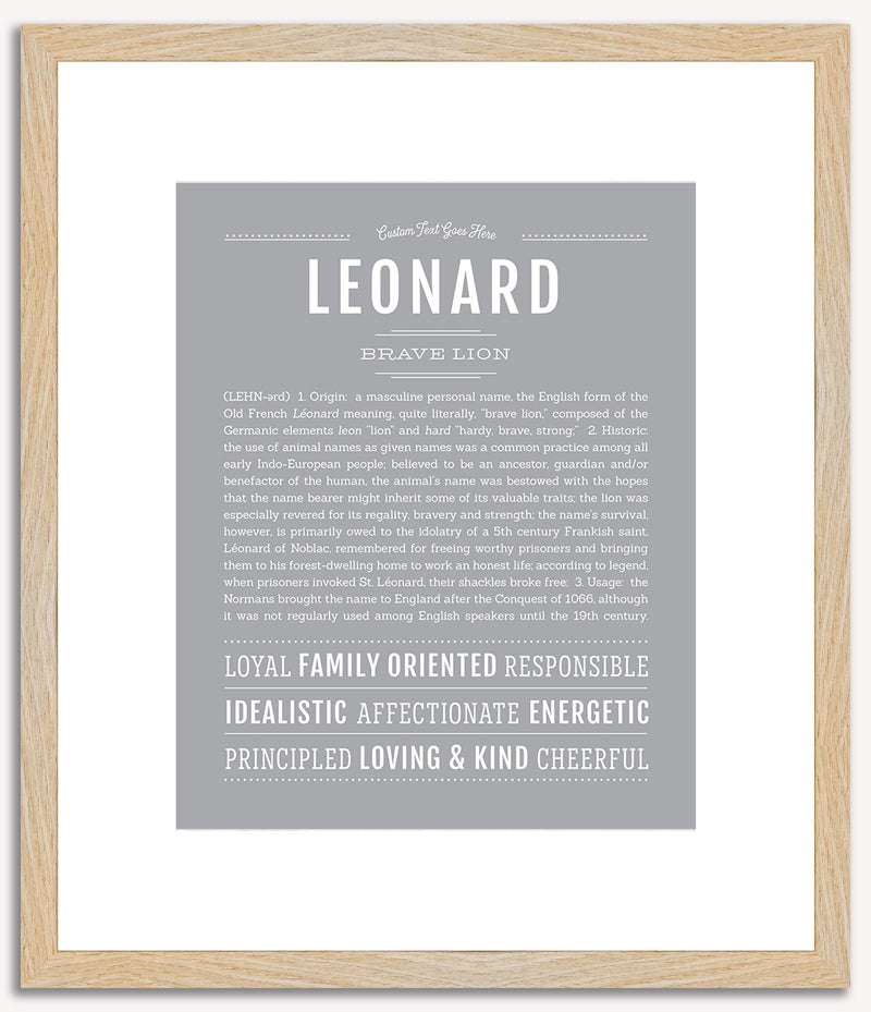 Leonard | Name Art Print