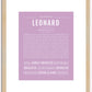 Leonard | Name Art Print