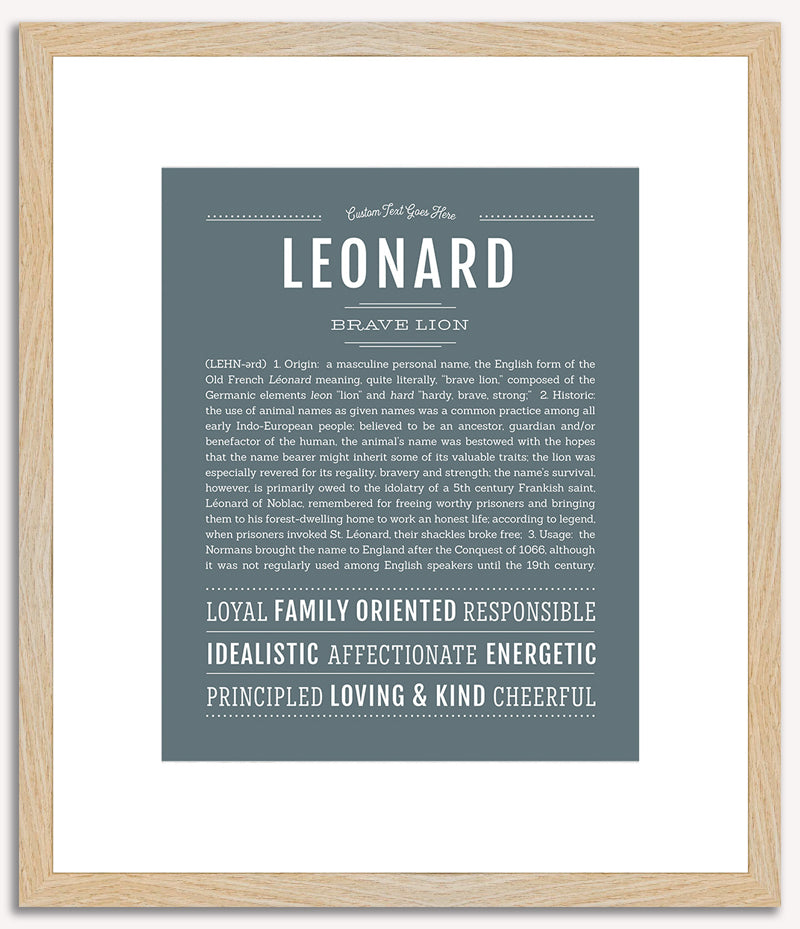 Leonard | Name Art Print