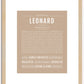 Leonard | Name Art Print