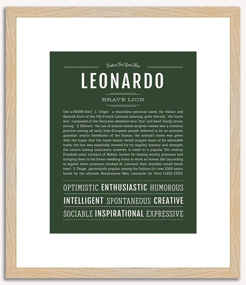 Leonardo | Name Art Print