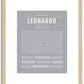 Leonardo | Name Art Print