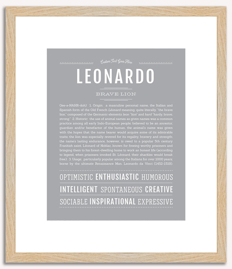 Leonardo | Name Art Print