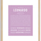 Leonardo | Name Art Print