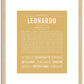 Leonardo | Name Art Print