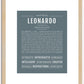 Leonardo | Name Art Print