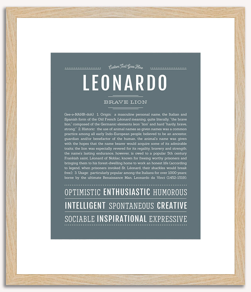 Leonardo | Name Art Print