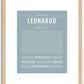 Leonardo | Name Art Print